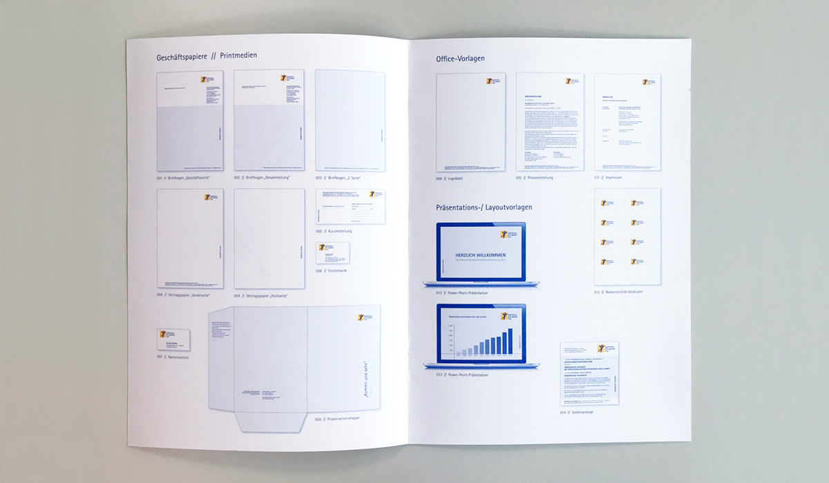 KiTa - Folder zur Anwendung des neuen Corporate Designs
